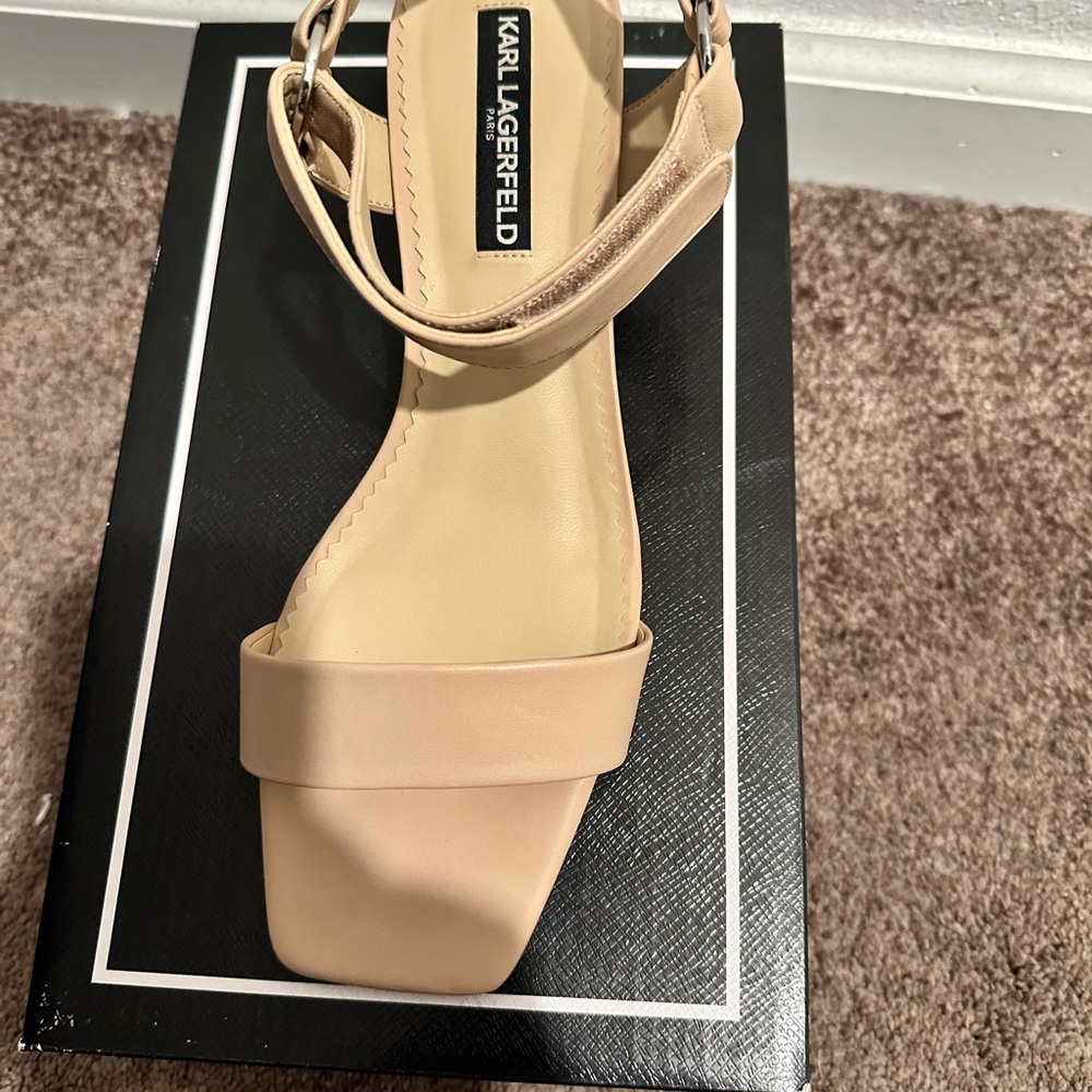 Karl Lagerfeld Women's Beige Sandals